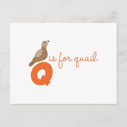 Q ist für Quai Postkarte (Vorderseite)