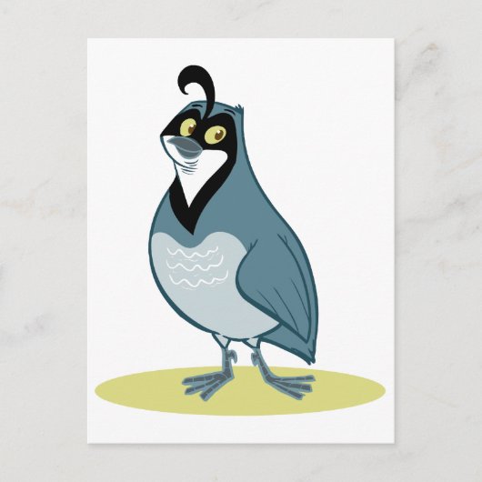 Q ist für Quail Postkarte (Vorderseite)