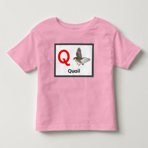 Q ist für Quail T - Shirt