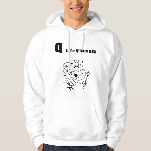 Q ist für Queen Bee Mens Hoodie (Vorderseite)