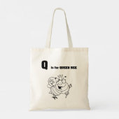 Q ist für Queen Bee Tote Bag Tragetasche (Rückseite)