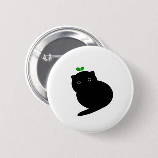 Q Katze Button (Vorne & Hinten)