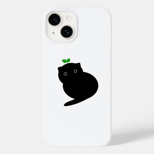 Q Katze Case-Mate iPhone Hülle (Rückseite)
