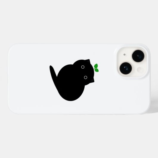 Q Katze Case-Mate iPhone Hülle (Rückseite (Horizontal))