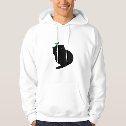 Q Katze Hoodie (Vorderseite)
