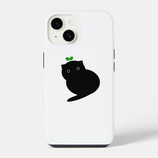 Q Katze iPhone Hülle (Rückseite)