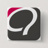 Q-Knopf - Himbeere Button (Vorderseite)
