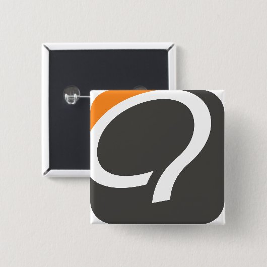 Q-Knopf - Orange Button (Vorne & Hinten)