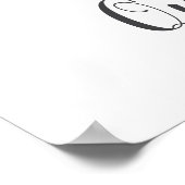 Q Letter Monogram Greenerity Kinderzimmer Name Wal Poster (Ecke)