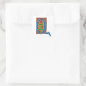 Q - MINIATURE QUADRATISCHER AUFKLEBER (Tasche)