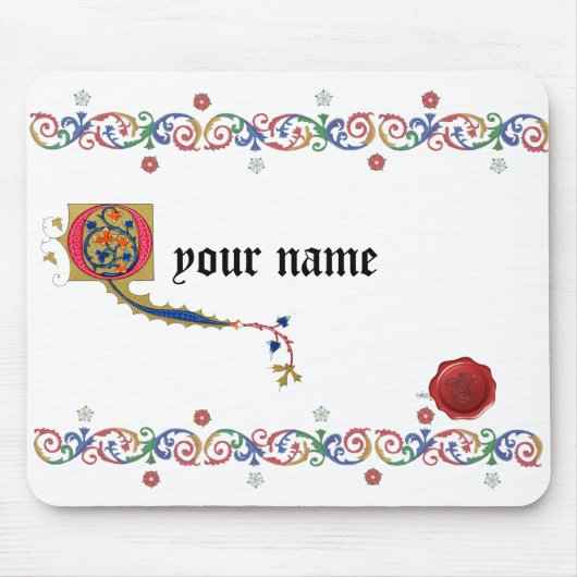 Q Mittelalterliches Mousepad (Vorne)