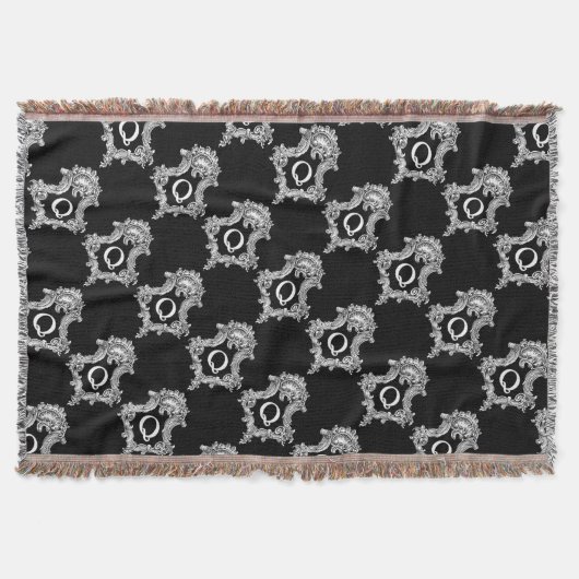 Q Monogramm Anfangszeiger Decke (Vorderseite)