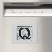 Q Monogramm schwarz Magnet (In Situ (Geschirrspüler))