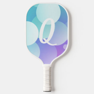 Q Name Pickleball Paddle Lila Blue Blase Blase Mod