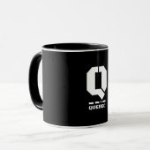 Q(Quebec) NATO Phonetischer Alphabet & Morse Code Tasse (Vorderseite Links)