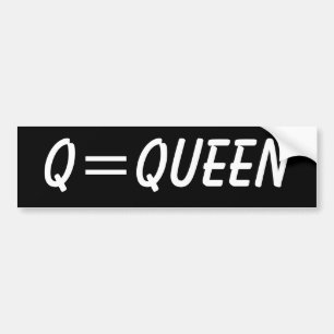 Q=Queen Autoaufkleber
