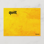 q - Quilt-Flash-Karte Postkarte (Rückseite)
