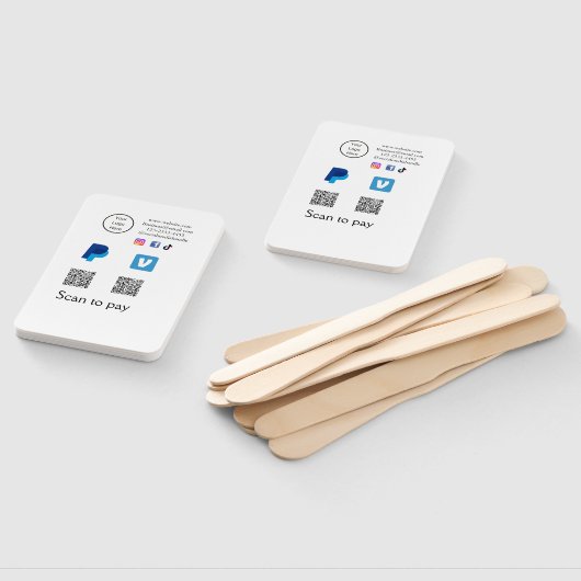 Q R Code PayPal venmo Scan zahlen hinzufügen Socia Fächer (Non-assembled)