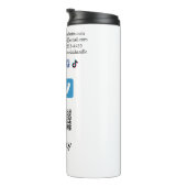 Q R Code PayPal venmo Scan zahlen hinzufügen Socia Thermosbecher (Nach rechts gedreht)