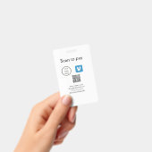 Q R Code venmo scannen, um Logokombination Social Ausweis (Handheld)