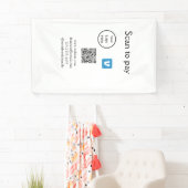 Q R Code venmo scannen, um Logokombination Social Banner (Insitu)