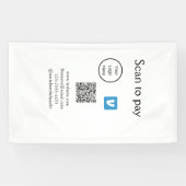 Q R Code venmo scannen, um Logokombination Social  Banner (Horizontal)