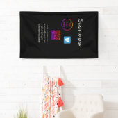 Q R Code venmo scannen, um Logokombination Social  Banner (Insitu)