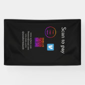 Q R Code venmo scannen, um Logokombination Social  Banner (Horizontal)