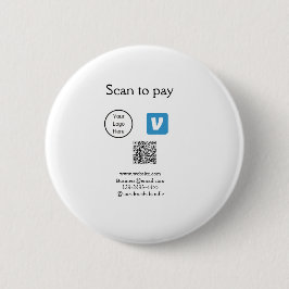 Q R Code venmo scannen, um Logokombination Social  Button