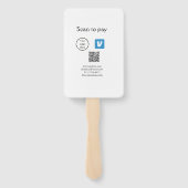 Q R Code venmo scannen, um Logokombination Social  Fächer (Rückseite)