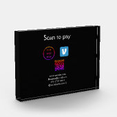 Q R Code venmo scannen, um Logokombination Social Fotoblock (Links)