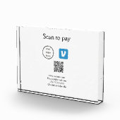 Q R Code venmo scannen, um Logokombination Social Fotoblock (Rechts)