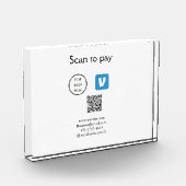 Q R Code venmo scannen, um Logokombination Social  Fotoblock (Links)