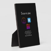 Q R Code venmo scannen, um Logokombination Social  Fotoplatte (Seite)
