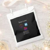 Q R Code venmo scannen, um Logokombination Social  Geschenktütchen (Ausgeschnitten)