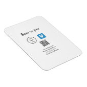 Q R Code venmo scannen, um Logokombination Social Magnet (Rechte Seite)