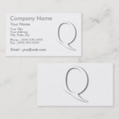 Q Schatten Visitenkarte (Vorne/Hinten)