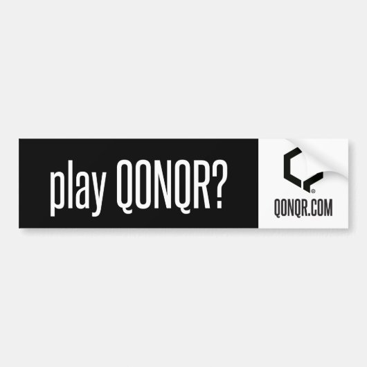 Q-Spiel Qonqr Autoaufkleber (Vorne)