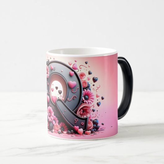 Q Valentine 3D Verwandlungstasse (VorderseiteRechts)