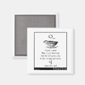 Q war ein Wachtal Magnet (Vorderseite/Rückseite)