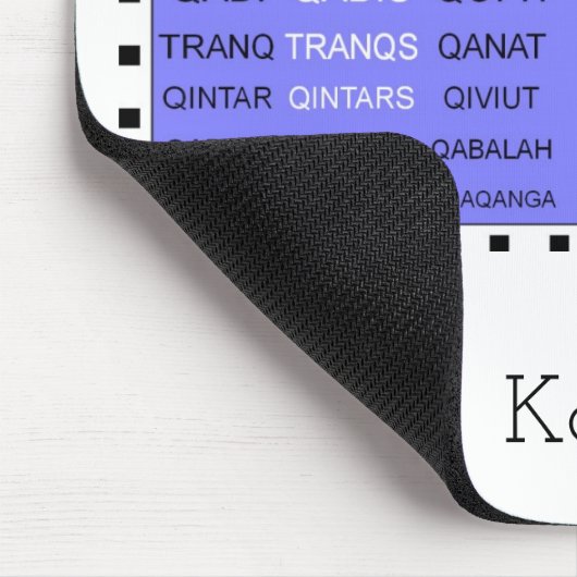 Q Worte ohne U-Gamehelfer Mousepad (Ecke)
