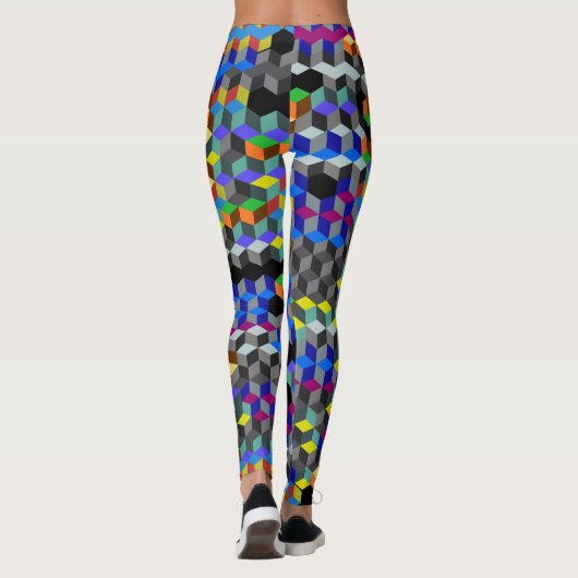 Q-Würfel Leggings (Rückseite)