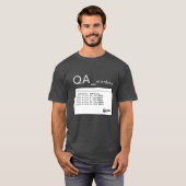 QA Affe-weiß T-Shirt (Vorne ganz)