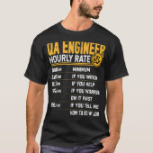 QA Engineer Stundenzähler-Programmierer-Coder T-Shirt (Vorderseite)