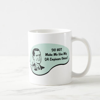 Qa-Ingenieur-Stimme Kaffeetasse