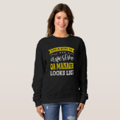 QA Manager Job Title Employee Funny Worker QA Mana Sweatshirt (Vorne ganz)