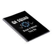 QA Squad – Break It Before They Do Notizblock (Rechte Seite)
