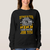 Qa Tester Job Titel Sweatshirt (Vorderseite)