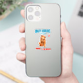 QA Tester Katzen Humor Aufkleber (Telefon)