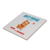 QA Tester Katzen Humor Fliese (Seite)